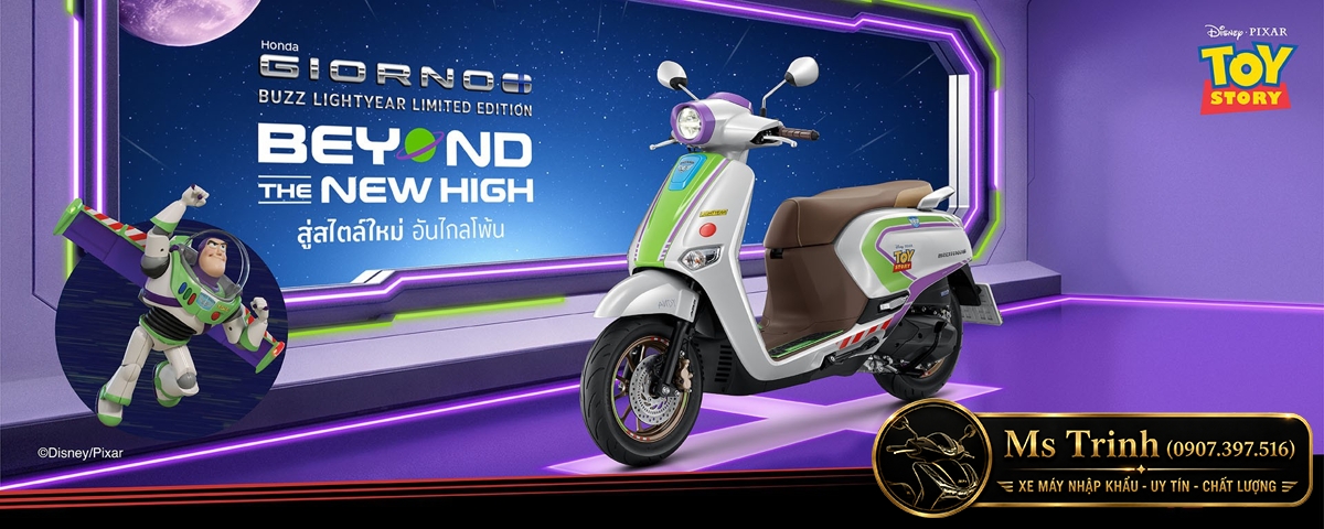 Honda Giorno+ Buzz Lightyear Limited Edition 2026 Bản giới hạn 2.000 xe tại Cần Thơ