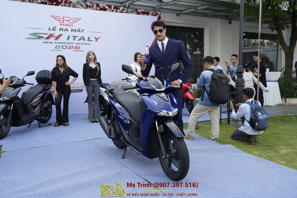 Honda SH150i Vetro Blue 2026 - New Concept Design 2026 Sh Ý bản giới hạn toàn cầu