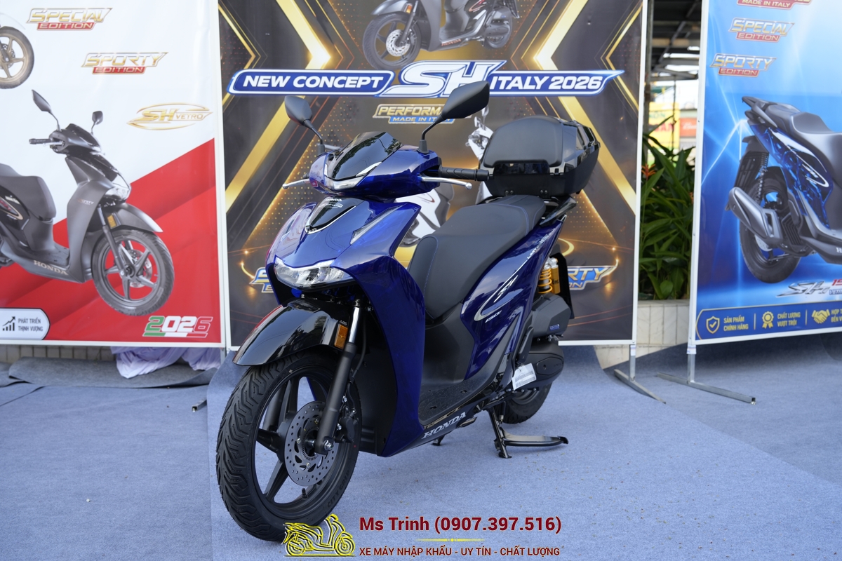 Honda SH150i Vetro Blue 2026 - New Concept Design 2026 Sh Ý bản giới hạn toàn cầu