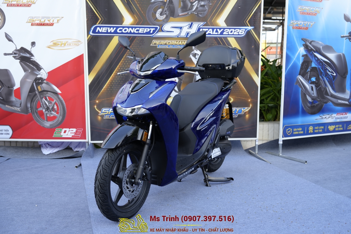 Honda SH150i Vetro Blue 2026 - New Concept Design 2026 Sh Ý bản giới hạn toàn cầu
