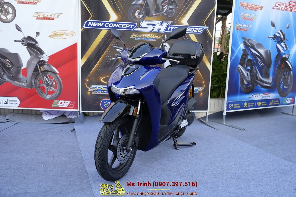 Honda SH150i Vetro Blue 2026 - New Concept Design 2026 Sh Ý bản giới hạn toàn cầu