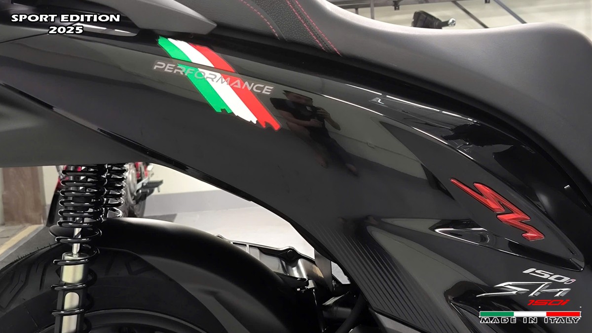 Honda SH150i 2025 Italy Sport Edition Màu Đen, Nhập Chính Hãng, Giá Rẻ