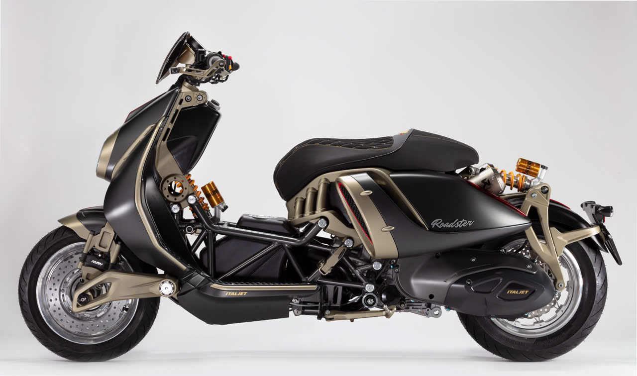 Italjet Roadster 400 nhập Ý – GIới hạn 777 xe  độc bản, thiết kế cơ khí lộ thiên, siêu hiếm