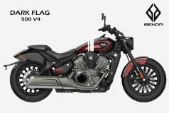 Benda Drak Flag 500, Động Cơ V4, Phuộc Nâng Điện, TCS, ABS